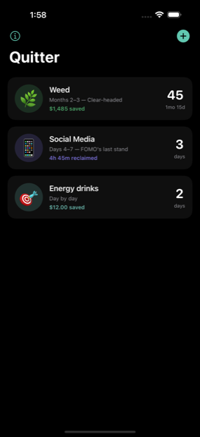Quitter screenshot 1