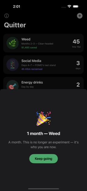 Quitter screenshot 6